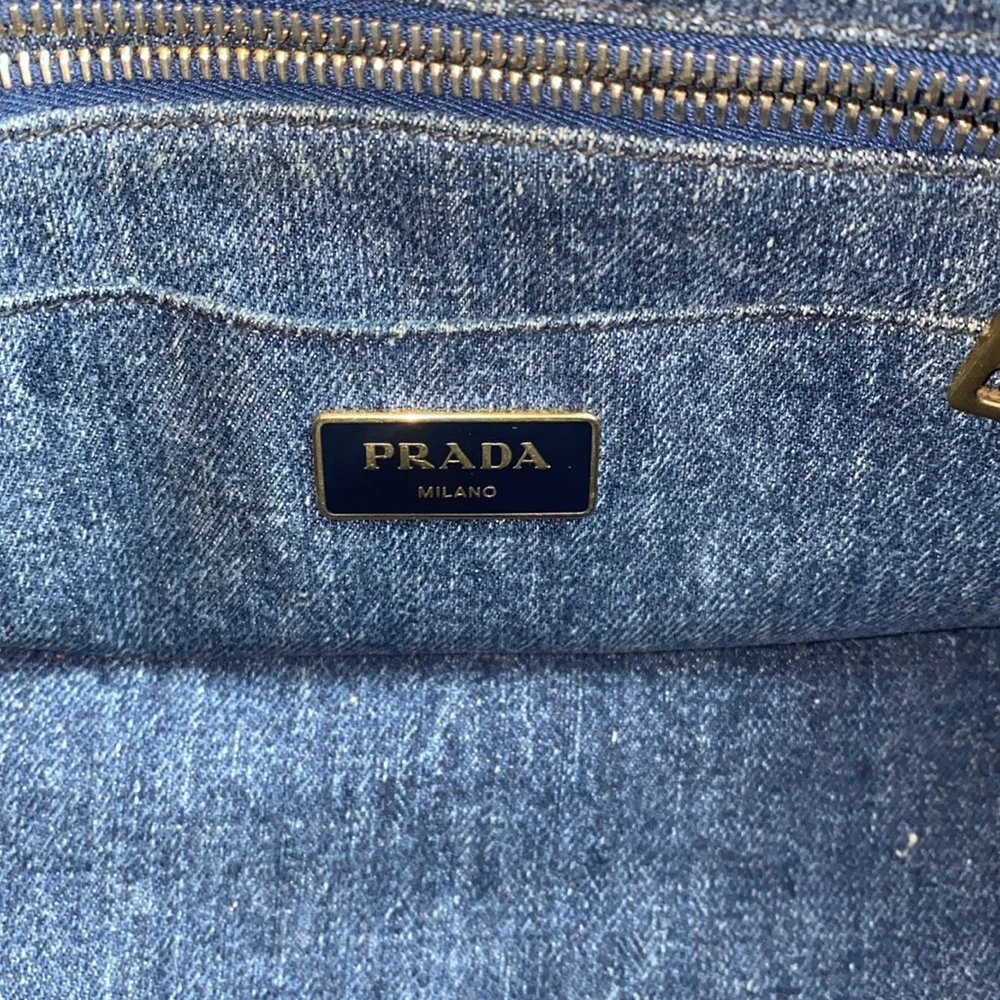 Prada Blue Denim Satchel - Picture 4 of 14